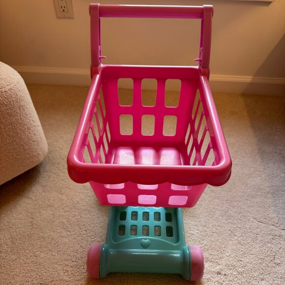 Toy Pink & Blue Grocery Cart - Picture 5 of 9